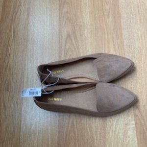 Old Navy Suede Almond Toe Flats